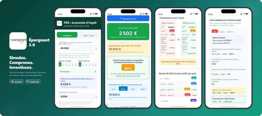 epargnant 3.0 application